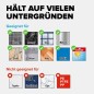 Preview: tesa DELUXXE Garderobenhaken doppelt, Metall, verchromt, inkl. Klebelösung, 40405-00000-00