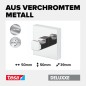 Preview: tesa DELUXXE Handtuchhaken, Metall, verchromt, inkl. Klebelösung, 40404-00000-00