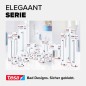 Preview: tesa ELEGAANT Toilettenpapierhalter m. Deckel, inkl. Klebelösung, 40429-00000-00