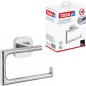 Preview: tesa ELEGAANT Toilettenpapierhalter, ohne Deckel, Metall, verchromt, inkl. Klebelösung, 40428-00000-00