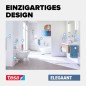 Preview: tesa ELEGAANT Toilettenpapierhalter, ohne Deckel, Metall, verchromt, inkl. Klebelösung, 40428-00000-00