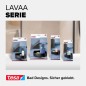Preview: tesa LAVAA Eck-Duschkorb klein, mattschwarz, stilvoll, praktisch, platzsparend, 40517-00000-00