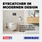 Preview: tesa MOON BLACK Doppel-Handtuchstange, matt schwarz, inkl. Klebelösung, 112 mm x 640 mm x 50 mm, 40621-00000-00