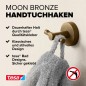 Preview: tesa MOON Bronze Bademantelhaken, selbstklebend, Metall PVD beschichtet, 40604-00000-00