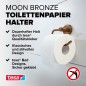 Preview: tesa MOON Bronze Toilettenpapierhalter, selbstklebend, Metall PVD-beschichtet, 40600-00000-00
