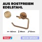 Preview: tesa MOON Bronze Toilettenpapierhalter, selbstklebend, Metall PVD-beschichtet, 40600-00000-00