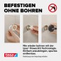 Preview: tesa MOON Graphite Duschkorb, selbstklebend, Metall PVD beschichtet, 40596-00000-00