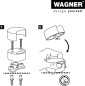 Preview: WAGNER Bodentürstopper SCREW OR GLUE FLOOR EH 5151, DM 50 mm, 15515111
