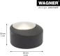 Preview: WAGNER Bodentürstopper SCREW OR GLUE FLOOR EH 5181, DM 50 mm, 15518111