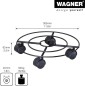 Preview: WAGNER Pflanzenroller DRAHT GH 0943, Ø 30 x 6,5 cm, aus beschichtetem Stahl, 20094301