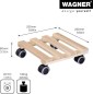 Preview: WAGNER Pflanzenroller GH0097, 25 x 25 x 8 cm, Buche natur, 20009701