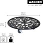 Preview: WAGNER Pflanzenroller GH 0936, Ø 30 x 5,5 cm, aus Stahl, 20093601