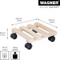 Preview: Wagner Pflanzenroller GreenHome, 25 cm, Holz, Buche Natur, 20043901