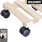 Preview: Wagner Pflanzenroller GreenHome, 25 cm, Holz, Buche Natur, 20043901
