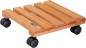 Preview: Wagner Pflanzenroller TOSCANA GH 0152, 29 x 29 x 8 cm, aus FSC®-Massivholz, 20015201