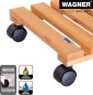 Preview: Wagner Pflanzenroller TOSCANA GH 0152, 29 x 29 x 8 cm, aus FSC®-Massivholz, 20015201