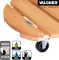Preview: Wagner Pflanzenroller TOSCANA GH 0163, Ø 38 x 10,5 cm, aus Massivholz, 20016301