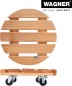 Preview: Wagner Pflanzenroller TOSCANA GH 0163, Ø 38 x 10,5 cm, aus Massivholz, 20016301
