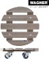 Preview: WAGNER Pflanzenroller WPC GH 0536, Ø 29 x 7,5 cm, aus wetterfestem WPC, 20053601