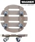 Preview: WAGNER Pflanzenroller WPC GH 0536, Ø 29 x 7,5 cm, aus wetterfestem WPC, 20053601