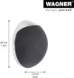 Preview: WAGNER Wandtürstopper SCREW OR GLUE WALL EH 5131, 38 x 16 mm, 15513111