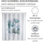 Preview: WENKO Anti-Schimmel Duschvorhang Mod. Ginkgo antibakteriell beschichtet, 24344100