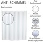 Preview: Wenko Anti-Schimmel Duschvorhang Palais Polyester, 180 x 200 cm, waschbar, 23062100
