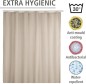 Preview: WENKO Anti-Schimmel Duschvorhang Uni Beige, H200 x B200 cm, 20045100