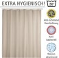 Preview: WENKO Anti-Schimmel Duschvorhang Uni Beige, H200 x B200 cm, 20045100