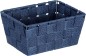Preview: WENKO Aufbewahrungskorb Adria Mini Dunkelblau, 19 x 9 x 14 cm, 23783100