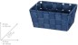 Preview: WENKO Aufbewahrungskorb Adria Mini Dunkelblau, 19 x 9 x 14 cm, 23783100