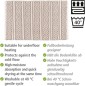 Preview: WENKO Badematte Shaki aus recycelten PET-Flaschen, nachhaltig, Weiß/Natur, Polyester, 50 x 80 cm, 24868100