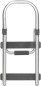 Preview: Wenko Badewannen-Einstiegshilfe Secura Premium verstellbar, bis 150 kg belastbar, Aluminium, 23737100