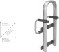 Preview: Wenko Badewannen-Einstiegshilfe Secura Premium verstellbar, bis 150 kg belastbar, Aluminium, 23737100