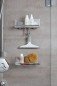 Preview: WENKO Badezimmerwischer Loano Grau, 23 x 17 x 2,5 cm, 21832100