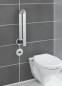 Preview: WENKO Badstützgriff klappbar Secura Premium bis 120 kg belastbar, Silber matt 23741100