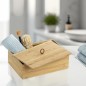 Preview: WENKO Bambus Box Mod. Terra L mit Deckel mit praktischer Schlaufe, 23924100