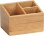 Preview: Wenko Bambus Organizer Mod. Terra 3 Fächer ideal für Schmuck, Pinsel und Stifte, 23916100