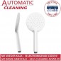 Preview: WENKO Duschkopf Automatic Cleaning Weiß Ø 12 cm - Anti-Kalk Rund Weiß 23994100