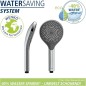 Preview: WENKO Duschkopf Watersaving Chrom Ø 12 cm, 24921100