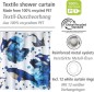 Preview: WENKO Duschvorhang Aquaris 180 x 200 cm, Textil (100 % recyceltes Polyester), 25749100