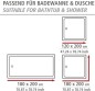 Preview: Wenko Duschvorhang Meditation, 180 x 200 cm waschbar, 20961100