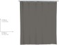 Preview: WENKO Duschvorhang Mouse Grey 180 x 200 cm, 22486100