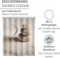Preview: WENKO Duschvorhang Sand & Stone, mit Ringen zur Befestigung, wasserabweisend, 180 x 200 cm, 20968100