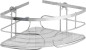 Preview: WENKO Eckablage groß Premium Edelstahl, rostfrei, 26.5 x 10 x 19 cm, 21433100