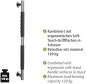 Preview: Wenko Edelstahl Wandhaltegriff Secura 65,5 cm Bad-Sicherheitsgriff, belastbar bis 120 kg, 23286100