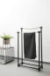 Preview: WENKO Handtuchständer Osuna Kleiderständer, 50.5 x 85.5 x 20 cm, Schwarz Metall, 23714100