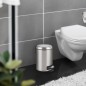 Preview: WENKO Kosmetik Treteimer Leman Easy Close, Edelstahl, 3 Liter mit herausnehmbarem Einsatz, 22702100