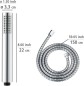 Preview: WENKO Mod. Basic Line Duschkopf Set Wanne, 3-teilig klassische Stab-Handbrause,24919100