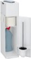 Preview: WENKO Stand WC-Garnitur Mod. Imon 6 in 1 Weiß matt, integrierter Toilettenpapierhalter, WC-Bürstenhalter, Ersatzrollenhalter, Stauraumfächer und Ablage,24212100